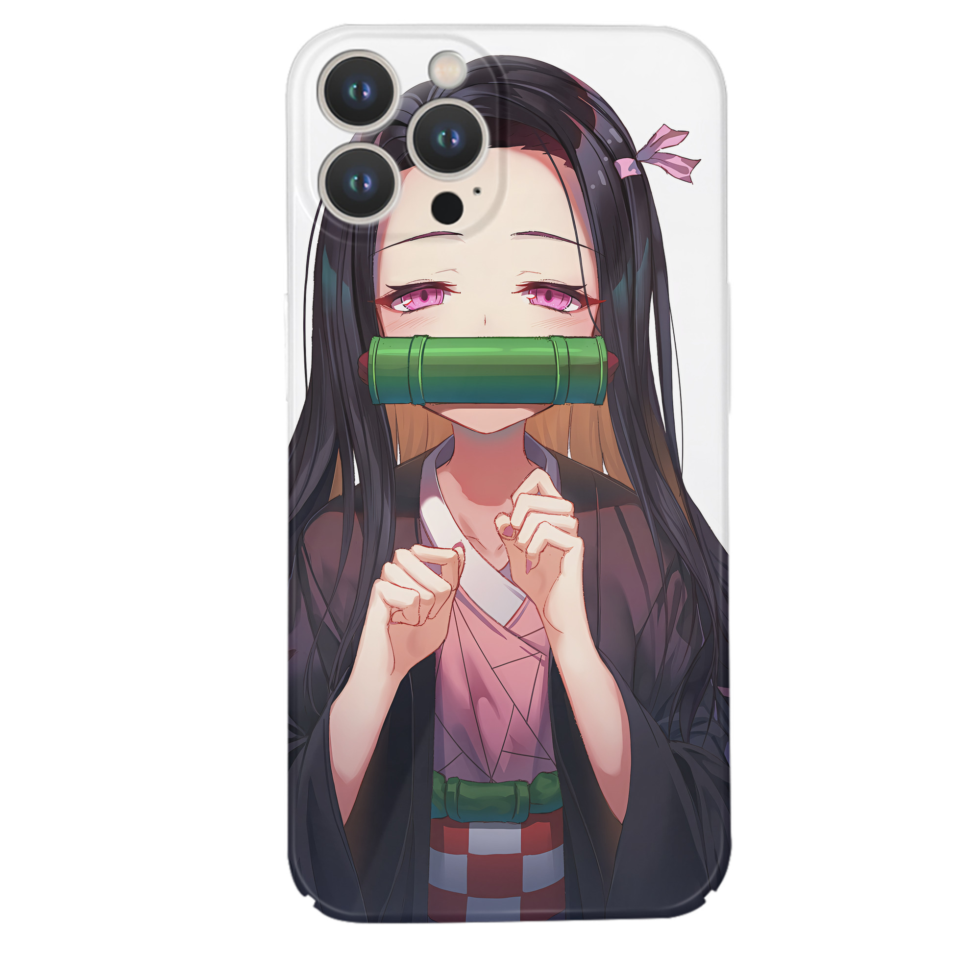 （画像用） 鬼滅の刃（きめつのやいば）竈門 禰󠄀豆子／かまど ねずこ Kamado Nezuko 【iPhone 14シリーズ対応】ハードケース